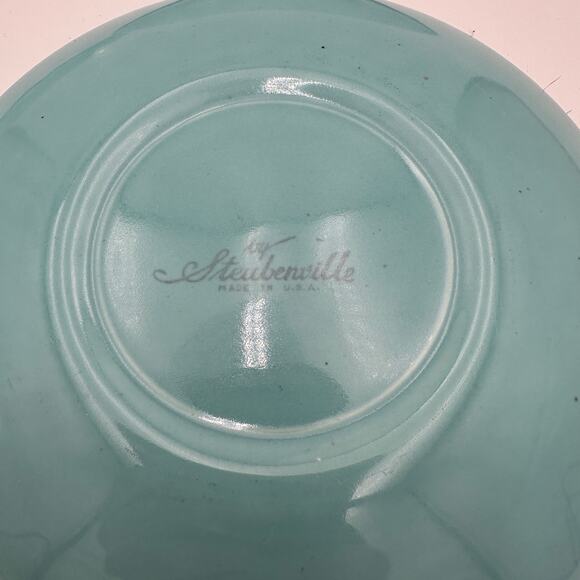 Vtg Steubenville Fairlane Blue Replacement Bread & Butter Plates Set/4 1950s - Picture 4 of 5